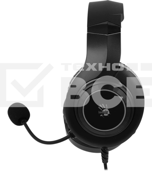 Гарнитура проводная с микрофоном A4 Bloody G220S черный 2м мониторные USB оголовье (G220S USB, BLACK)