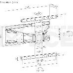 Кронштейн для телевизора Ultramounts UM955 черный 37'-75' макс.50кг настенный поворот и наклон, фото3