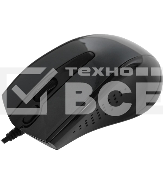 Мышь проводная A4Tech N-500FS черный, 1200 dpi, USB, кнопки - 4