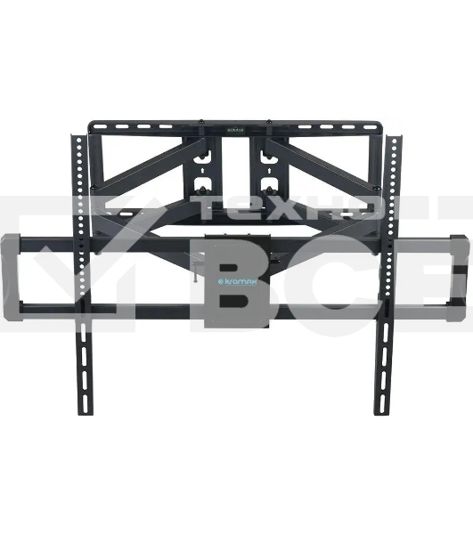 Кронштейн для телевизора Kromax ATLANTIS-75 черный, 40'-90' макс. 101 кг, настенный, поворотно-выдвижной и наклонный
