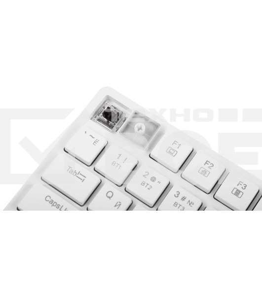 Клавиатура беспроводная Redragon Anubis беспроводная, USB, Bluetooth/Радиоканал, белый