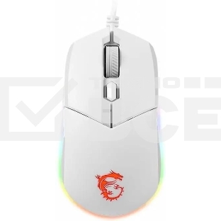 Мышь проводная MSI Clutch GM11 белый, 5000 dpi, USB, кнопки - 6