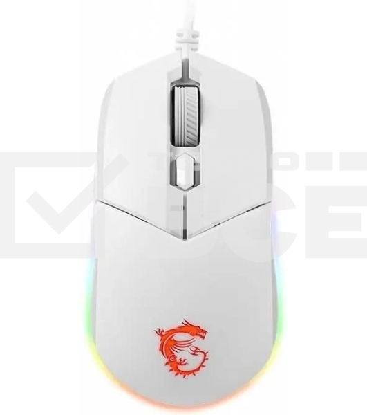 Мышь проводная MSI Clutch GM11 белый, 5000 dpi, USB, кнопки - 6