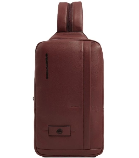 Рюкзак слинг Piquadro Russel CA6764W137/CU красное дерево кожа