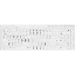 Клавиатура A4Tech Fstyler FBK27C AS белый USB беспроводная BT/Radio slim Multimedia (FBK27C AS), фото 1