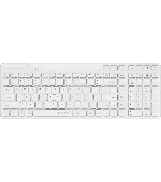 Клавиатура A4Tech Fstyler FBK27C AS белый USB беспроводная BT/Radio slim Multimedia (FBK27C AS)