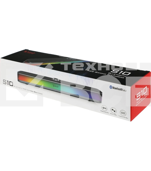 Колонки A4Tech Bloody S10 2.0 черный 10Вт BT беспроводные BT