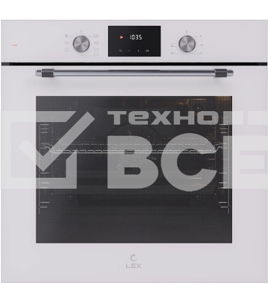 Электрический духовой шкаф LEX EDP 671 WH MAX, встраиваемый, белый