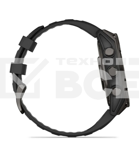 Смарт-часы Garmin Fenix 8 AMOLED Sapphire угольно-черный DLC, черный 47мм