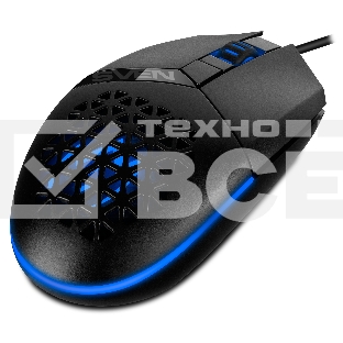 Мышь проводная SVEN RX-G735 черный, 4000 dpi, USB, кнопки - 6