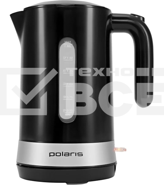 Чайник Polaris PWK 1803C Water Way Pro , пластик Черный