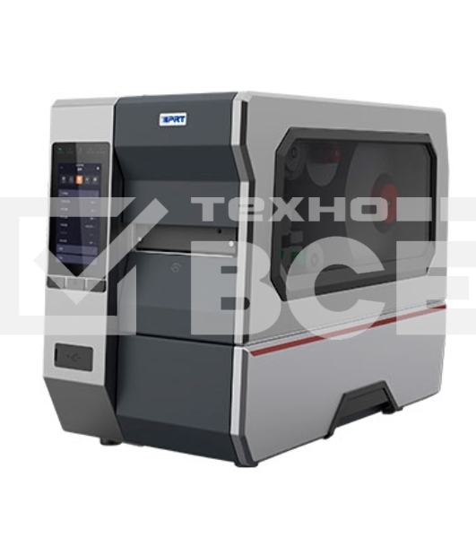 Принтер этикеток термотрансферный iDPRT iK4 Industrial 300 dpi, 254 мм/cек, Bluetooth, Ethernet, USB, серый