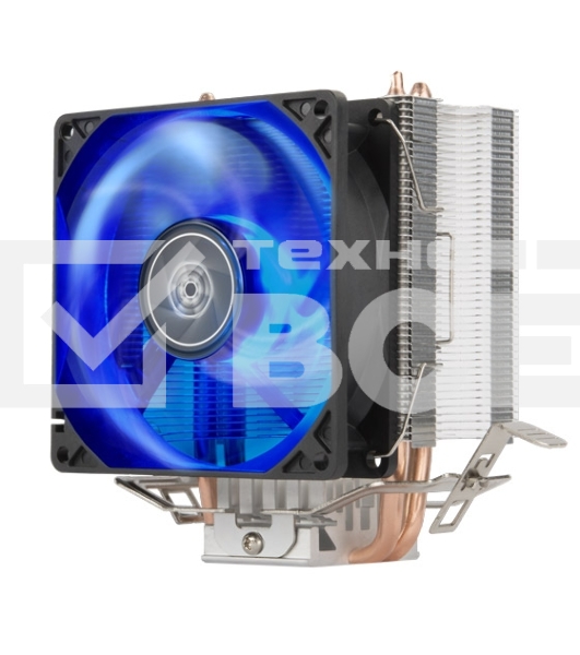 Кулер универсальный Silverstone SST-KR03 Kryton CPU Cooler, low noise, silent hydraulic bearing 92mm blue LED fan, universal Socket compatibility