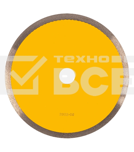 Диск алмазный сплошной Denzel супертонкий, 200 х 25,4 мм, горячее прессование, мокрое резание