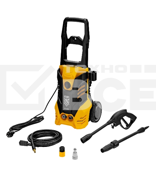 Моечная машина высокого давления Denzel R-135 1800 Вт, 135 бар, 6 л/мин, колесная