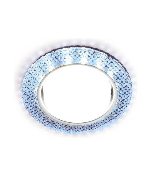 Встраиваемый точечный светильник G296 CL/CLD хром/прозрачный GX53+3W(LED COLD)