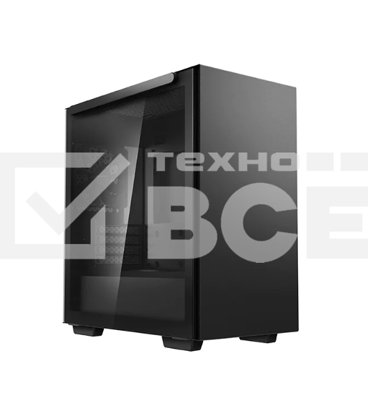 Компьютерный корпус Deepcool MACUBE 110 BK без БП, боковое окно (закаленное стекло), черный, mATX