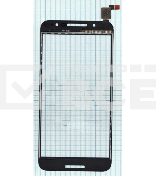 Сенсорное стекло (тачскрин) для Alcatel A7 5090Y, черное
