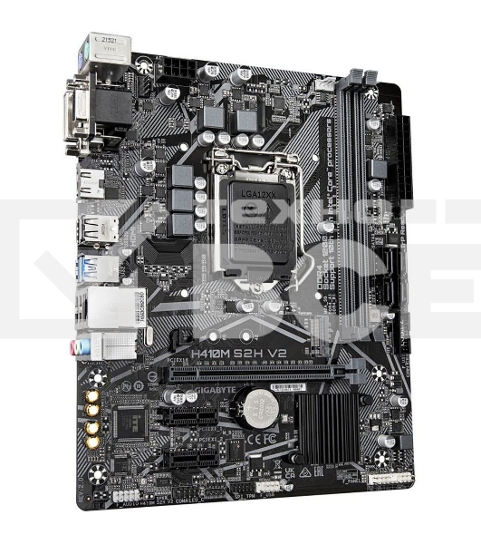 Материнская плата Gigabyte H410M S2H V2 2.1, LGA 1200, Intel H470, 2xDDR4, 4xSATA, 1xM.2, 1xPCIe 3.0 x16, 2xPCIe x1, 1xHDMI, 1xDVI-D, 1xVGA, 1x 1Gb LAN, 2xUSB-A 3.2 Gen 1, 4xUSB-A 2.0, 3x3.5 мм, 7.1, mATX