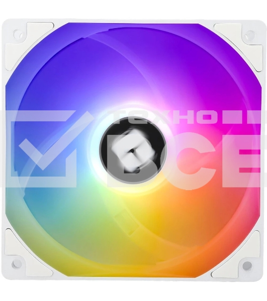 Кулер для корпуса Thermalright TL-C12CW-S (120x120x25мм, 4-pin PWM, ARGb, 66.17CFM, 25.6dBA, 1550RPM, белый)