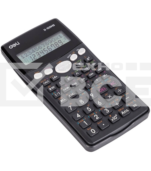 Калькулятор научный Deli ED-100MS черный 12-разр.