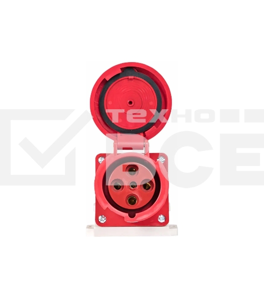 Розетка стационарная наружная EKF 134 ps-134-63-380 63А 380 В 3P+РЕ IP67