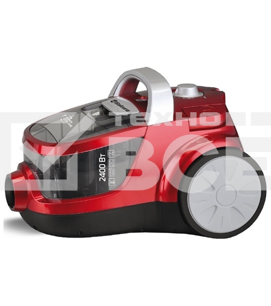 Пылесос Sakura SA-8314R красный металлик, 450/2400 Вт, уборка сухая, пылесборник контейнер, 2 л