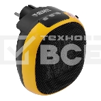 Тепловентилятор керамический Denzel DTFC-700 портативный, черный/желтый, 700 Вт, 10 м2, цифровой термостат, фото2