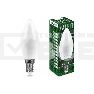 Лампа светодиодная SAFFIT SBC3709 (55078) 9 вт Е14 теплый матовая свеча