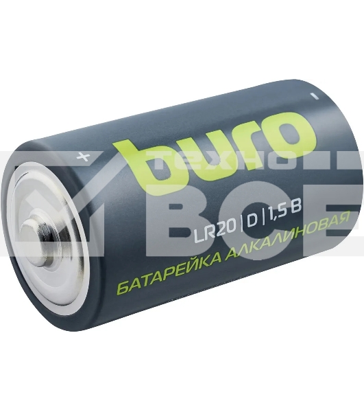 Батарея Buro Alkaline LR20 D 18000mAh (2шт) блистер, 1.5 В