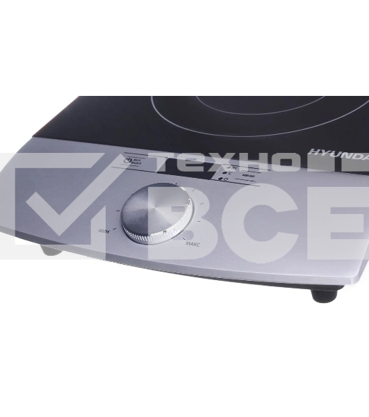 Плита настольная электрическая Hyundai HYC-0102 серебристый/черный стеклокерамика