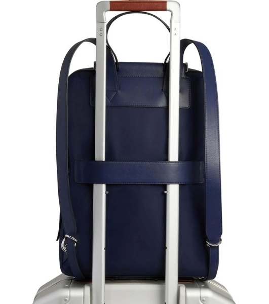 Рюкзак женский Piquadro Lyra CA4576W92T/BLU темно-синий нейлон/натур.кожа