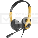 Наушники с микрофоном A4Tech Fstyler FH100U желтый/черный, фото 1