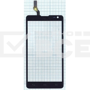 Сенсорное стекло (тачскрин) для LG Optimus L9 II D605, черное