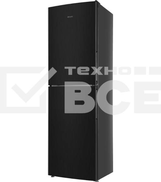Холодильник Atlant ХМ-4623-151 черный металлик двухкамерный 182/159л морозилка снизу