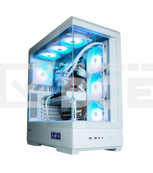 Компьютерный корпус ZALMAN P50 DS, ATX, WHITE, WINDOW, 2x3.5