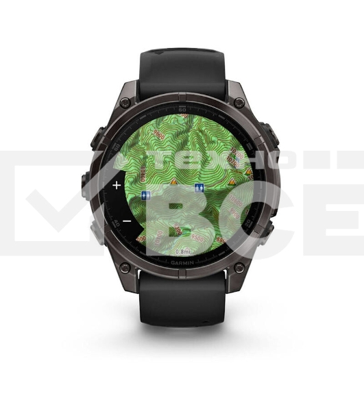 Смарт-часы Garmin Fenix 8 AMOLED Sapphire угольно-черный DLC, черный 47мм