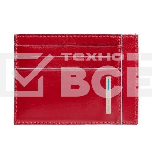 Чехол для кредитных карт Piquadro Blue Square PP2762B2R/R, натур.кожа, красный