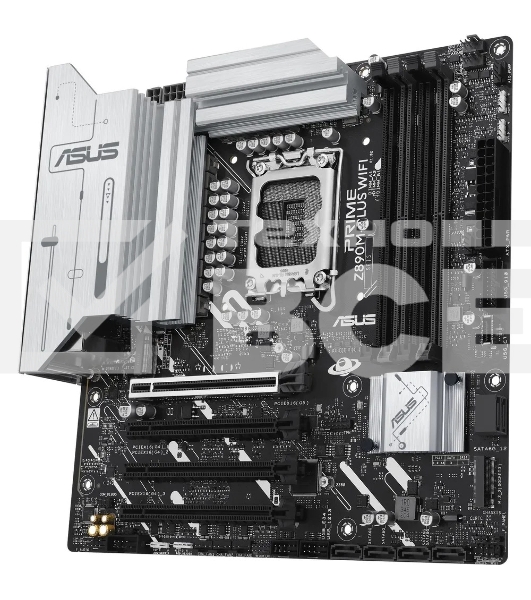 Материнская плата ASUS PRIME Z890M-PLUS WIFI, LGA 1851, Intel Z890, 4xDDR5, 6xSATA, 3xM.2, 1xPCIe 5.0 x16, 1xPCIe 4.0 x4, 2xPCIe 4.0 x1, 1xHDMI, 1xDP, 1x2.5Gb LAN, 2xUSB-A 2.0, 4xUSB-A 3.2 Gen 1, 1xUSB-A 3.2 Gen 2, 1xUSB-C 3.2 Gen 2x2, 3x3.5 мм, 7.1, mATX