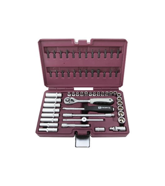 Набор инструмента Thorvik TS057 1/4'DR, 57 предметов