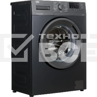 Стиральная машина Beko WSRE6512ZAA темно-серый, загрузка фронтальная 6 кг, 1000 об/мин., класс: А
