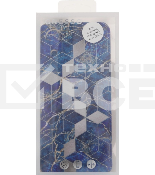 Чехол (клип-кейс) Gresso для Samsung Galaxy A03 Core Meridian синий (GR17AAAE8927)