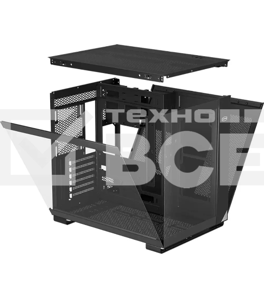 Компьютерный корпус PcCooler C3 T500 BK черный без БП ATX 2xUSB3.0 1xUSB3.1 audio bott PSU