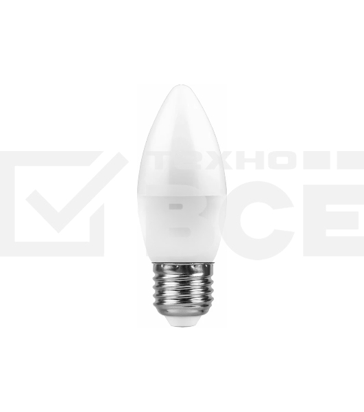 Лампа светодиодная FERON LB-97 (25758) 7W 230V E27 2700K свеча