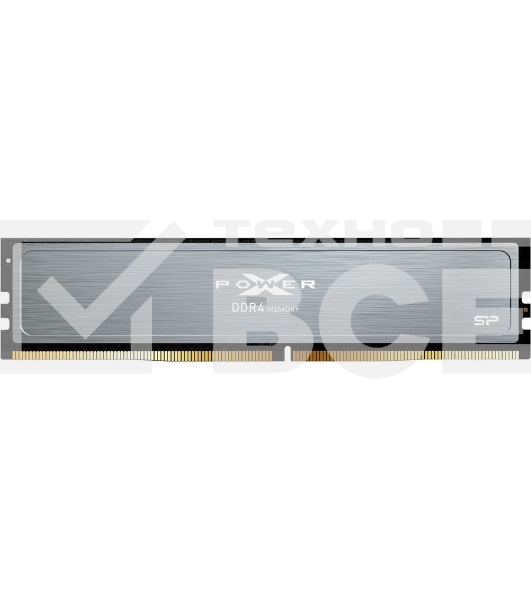 Оперативная память Silicon Power Xpower Pulse, DDR4, 8GB (1x8 GB), 3200 MHz, CL16, радиатор, серый