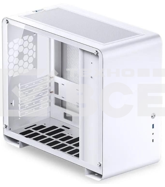 Корпус без блока питания JONSBO U4 Mini, Mini-Tower, TG, no fan, 1xUSB-A 3.0 + 1xUSB-C 3.2, mATX, mITX White