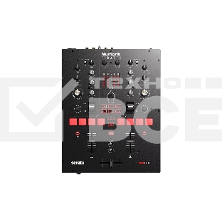 Микшерный пульт [SCRATCHXEU] Numark [Scratch] 2х канальный DJ микшер/контроллер для Serato, 8 пэдов, встроенные эффекты, 2 микрофонных входа с EQ и регуляторами громкости, USB