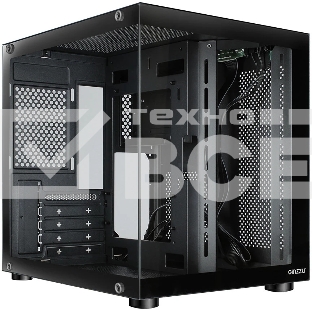 Компьютерный корпус Ginzzu V100 закаленное стекло 1хUSB 3.0,1хUSB 2.0, AU mATX
