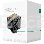 Кулер для процессора DEEPCOOL AK500 G2 LGA1851/1700/1200/115X/AM5/AM4 (9шт/кор, TDP 240W, PWM, Fan 120мм, 5 тепл. трубок, Copper Base, Wood-grain top cover, черный) RET (R-AK500G2-BKNNMN-GJD), фото2