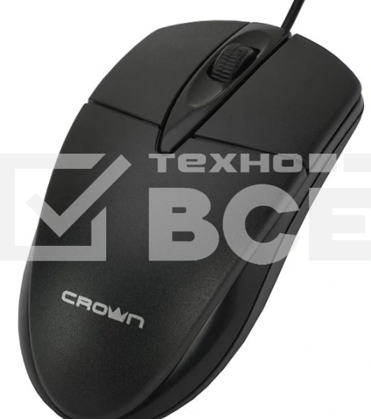 Мышь проводная CROWN CMM-130 черный